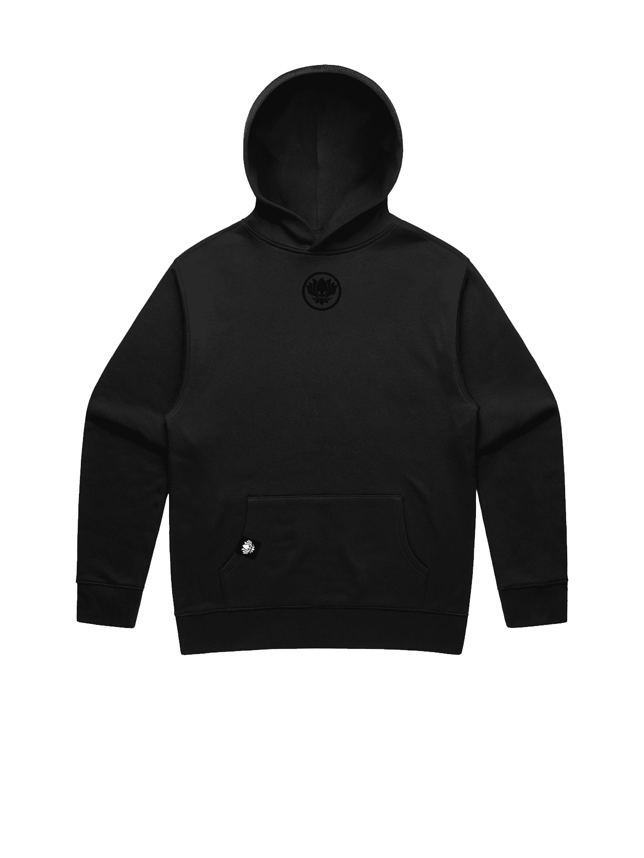 RL ALIEN HOODIE (Black on Black) - Front