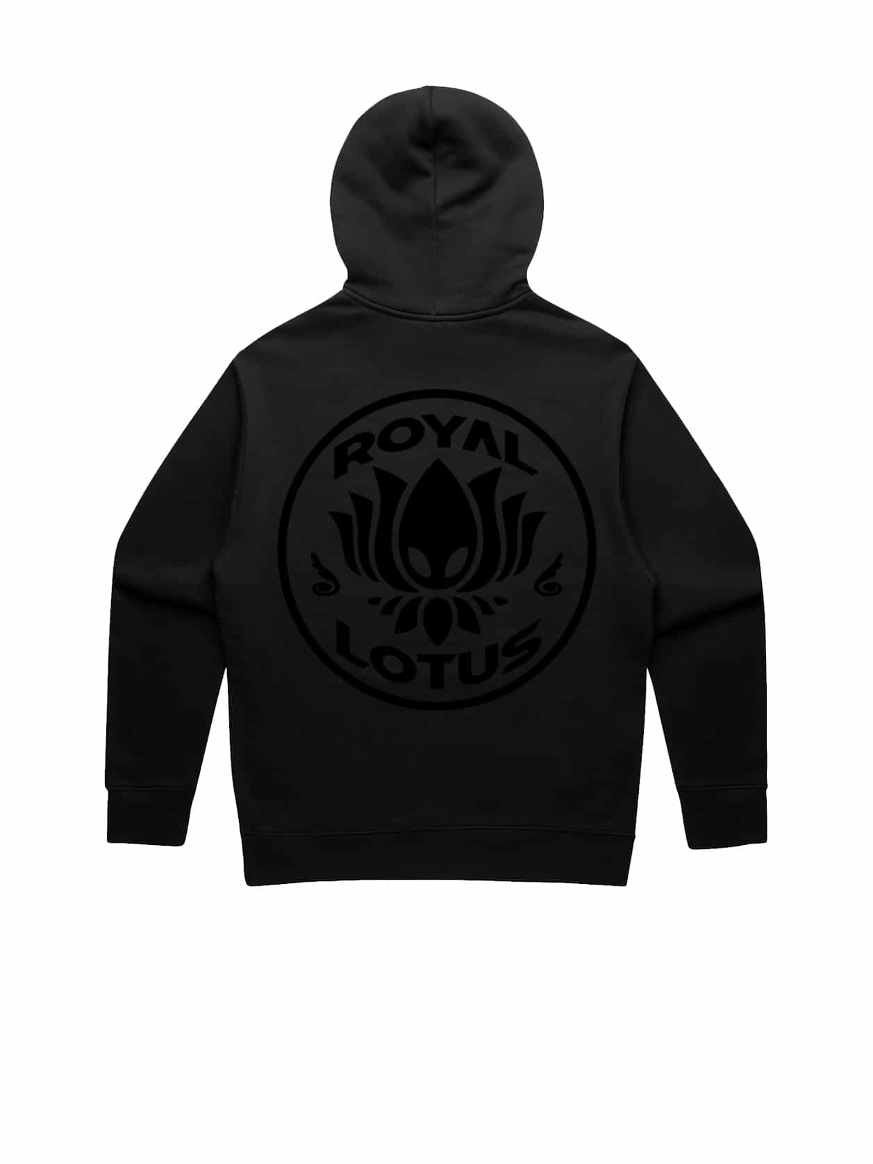 RL ALIEN HOODIE (Black on Black) - Back