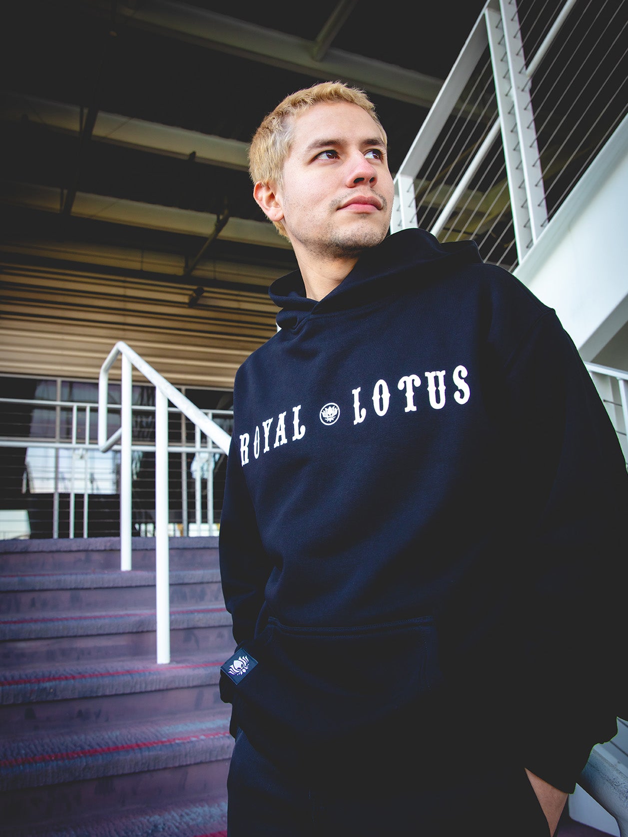 RL MADPOINT HOODIE (White on Black)